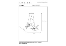 Подвесной светильник Lucide Focker 77468/01/36
