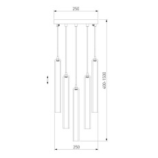 Подвесная люстра Eurosvet Lynn 50381/5 хром