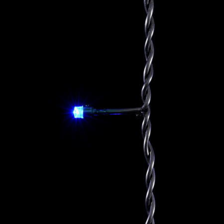 Гирлянда Бахрома 3,1 x 0,5 м Синяя 220В, 150 LED, Провод Черный ПВХ, IP54