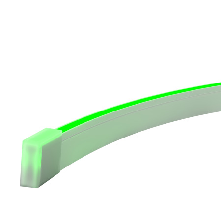 Гибкий неон 10x4 24В 9,6 Вт/м Green IP67 5м