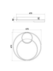 Потолочный светильник, FR10028CL-L80B