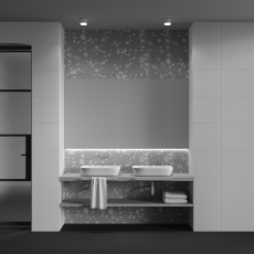 Потолочный светильник Pauline GX53 1x15W IP44, C087CL-GX53-W