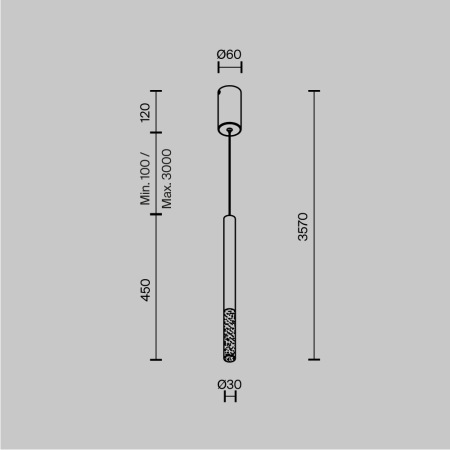 Подвесной светильник Pro Shade 3000-4000К 6Вт, MOD157PL-L6WK