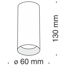 Потолочный светильник Focus 1x50Вт GU10, C010CL-01RG