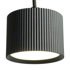 Светильник потолочный Feron Barrel HL4588 ARIA levitation 12W, 230V, GX53, черный, на подвесе 1,7 м
