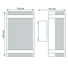 Уличный настенный светильник Gauss Electra GD162