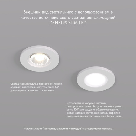 Точечный встраиваемый светильник Denkirs DK2030-WH