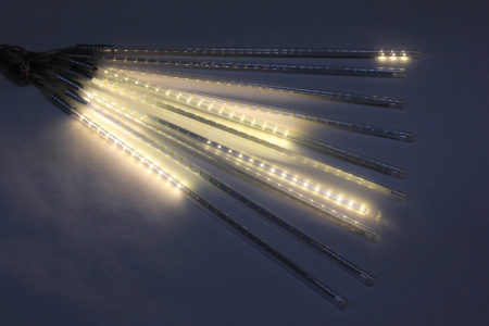 2021 Сосульки Трубки D12mm, 10шт 0,5М Белая теплая LED-PLM-SNOW-540SMD-0.5*4.5M-10-12V-WW не соедин.