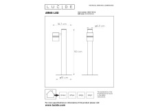 Уличный светодиодный светильник Lucide Arne-Led 14867/49/12