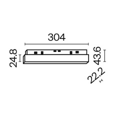 Трековый светильник Basis Exility 2700-6000K 12Вт 120° Dim Smart, TR030-4-12W3K-WW-DS-B