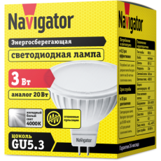 Светодиодная лампа NLL-MR16-3-230-4K-GU5.3