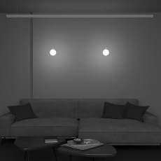 Трековый подвесной светильник Luna Exility 2700-6000K 5Вт 360° Dim Smart, TR039-4-5W3K-WW-DS-W