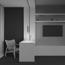 Трековый светильник Skim Levity 3000К 3Вт 36°, TR191-1-3W3K-M-B