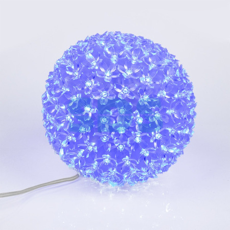 Шар светодиодный 230V, диаметр 20 см, 200 светодиодов, цвет синий