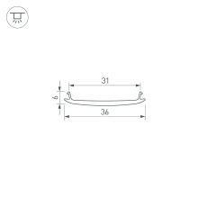 Экран STRETCH-S-35-CEIL-CENTER-100m (GAMMA35) (Arlight, -)