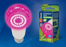 Лампа светодиодная для растений Uniel E27 14W прозрачная LED-A60-14W/SPSB/E27/CL PLP30WH UL-00006260