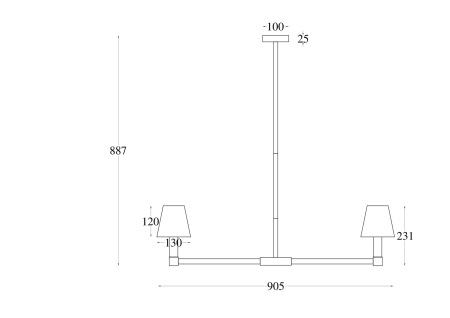 Подвесной светильник Tet-a-tet E14x9, MOD104PL-09B