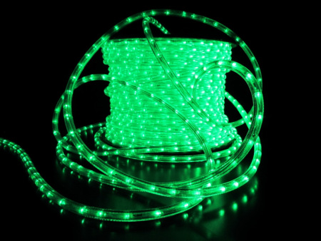 Дюралайт LED-XD-2W-1M(100M)-12V зеленый,13мм,