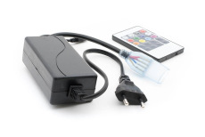 Контроллер черный для ленты SMD-5050 RGB 220 вольт, RF-LT5-RGB-20