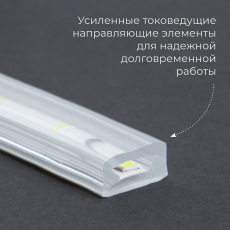 Cветодиодная LED лента Feron LS704, 60SMD(2835)/м 4.4Вт/м 100м IP65 220V желтый