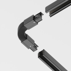 Коннектор гибкий Trinity черный, TRA005CF-31B