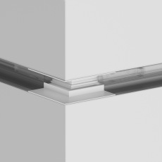 Коннектор угловой внешний Gravity встраиваемый белый TRX010OCL-22W