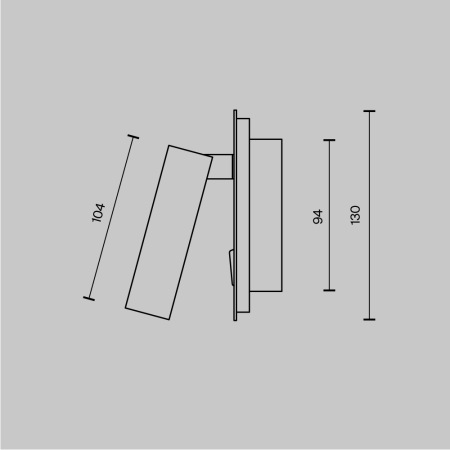 Настенный светильник (бра) Ios 176 3000К 9Вт IP 20, C175-WL-01-6W-W