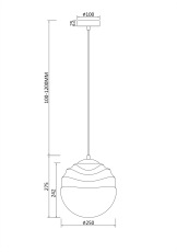 Подвесной светильник Vinare P074PL-01BS