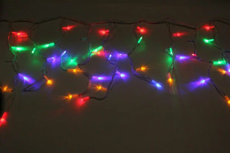 Светодиодная бахрома LED-RPLR-160-4.8M-240V-M(R/G/B/Y)/WH-F(B) W/O цв. колпачок (без силового шнура), 002654