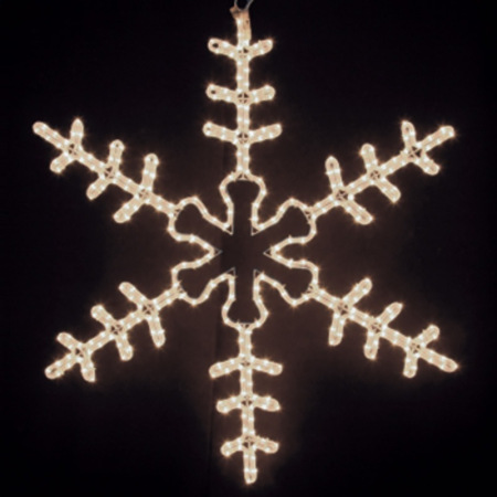 Фигура Большая Снежинка цвет ТЕПЛЫЙ БЕЛЫЙ, размер 95x95 см NEON-NIGHT