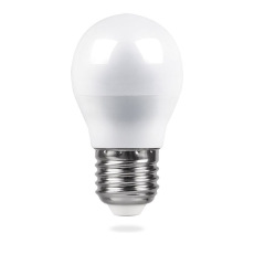 Лампа светодиодная, (5W) 230V E27 2700K G45, LB-38