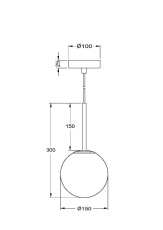Подвесной светильник Basic form E14х1 MOD321PL-01B