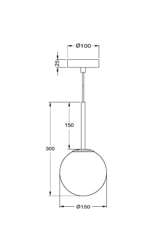 Подвесной светильник Basic form E14х1 MOD321PL-01B