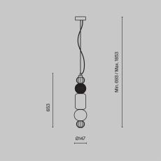 Подвесной светильник Collar 3000K 35Вт, P069PL-L35G3K