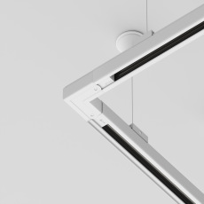 Коннектор угловой внешний Trinity белый, TRA005CL-31W-L