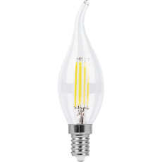 Лампа светодиодная, (11W) 230V E14 4000K прозрачная, LB-714