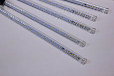 Сосульки строб Трубки D12mm,10шт 0,5М Бел теп LED-PLM-SNOW-480SMD-0.5*4.5M-10-7V-WW не соедин.