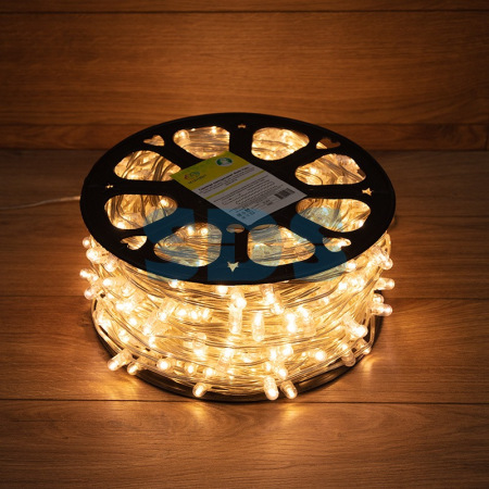 Гирлянда «LED Клип-лайт» 12 V,  Прозрачный ПВХ,  150 мм,  цвет диодов теплый белый