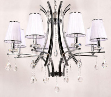 Подвесная люстра Lumina Deco Glamour LDP 66247-8 WT+CHR