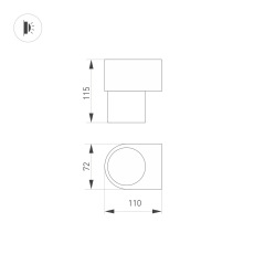 Светильник SP-SPICY-WALL-S115x72-6W Day4000 (WH, 40 deg) (Arlight, IP20 Металл, 3 года)