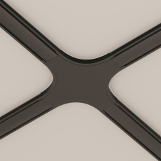 Коннектор питания X-образный Radity черный, TRA084CX-11B