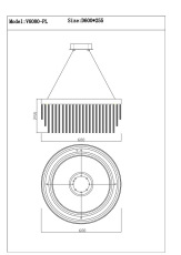 Подвесной светодиодный светильник Moderli Briol V6080-PL