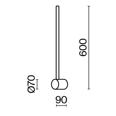 Настенный светильник (бра) Light stick 3000К 7Вт, MOD237WL-L6BS3K