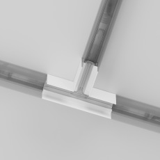 Коннектор Т-образный Gravity накладной белый, TRA010CT-41W