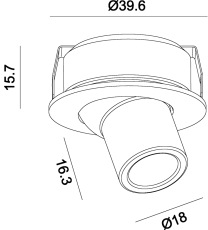 Встраиваемый светильник Deko-Light Light Point Perno 448000