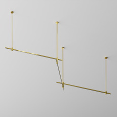 Шинопровод 1м Flarity латунь, TRX154-111BS