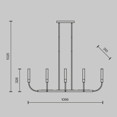 Потолочный светильник Deja Vu G9х8 MOD423CL-08C