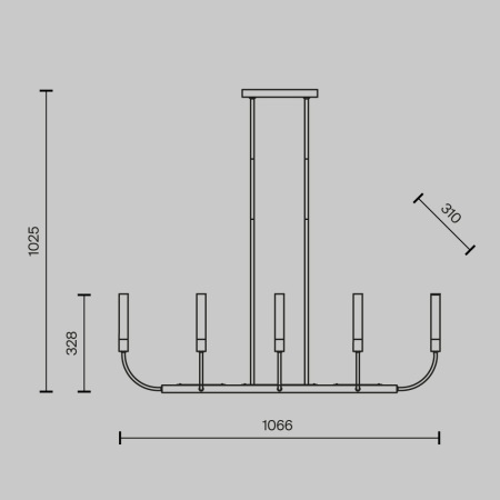 Потолочный светильник Deja Vu G9х8 MOD423CL-08C