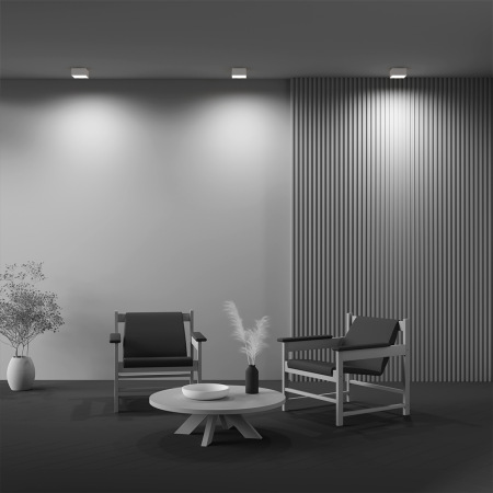 Потолочный светильник Zon 4000K 12W 120°, C032CL-12W4K-SQ-W