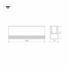 Светильник ART-LUMILINE-3351-1000-24W Day4000 (SL, 120 deg, 24V) (Arlight, IP67 Металл, 3 года) 032487(2)